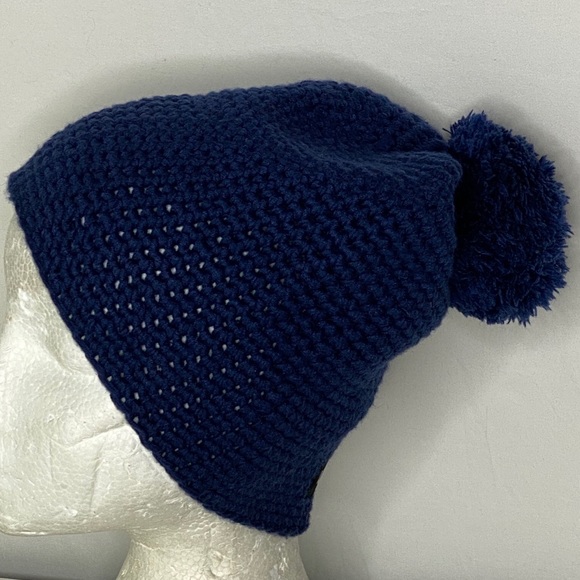 UGG Accessories - UGG Chunky Knit PomPom Slouchy Logo Beanie